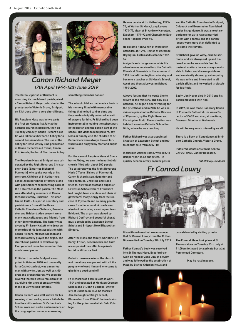 Aug 2019 edition of the Catholic South West - Page 