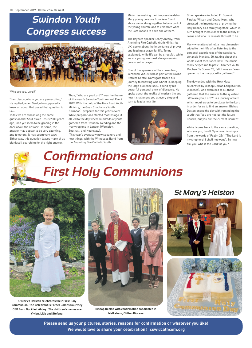 Sept 2019 edition of the Catholic South West - Page 