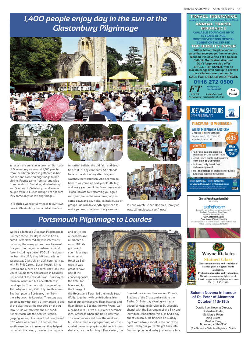 Sept 2019 edition of the Catholic South West - Page 