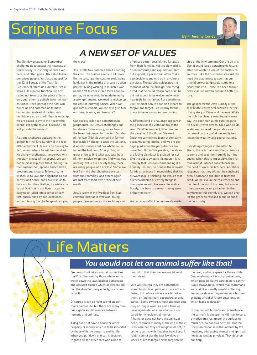 Sept 2019 edition of the Catholic South West - Page 