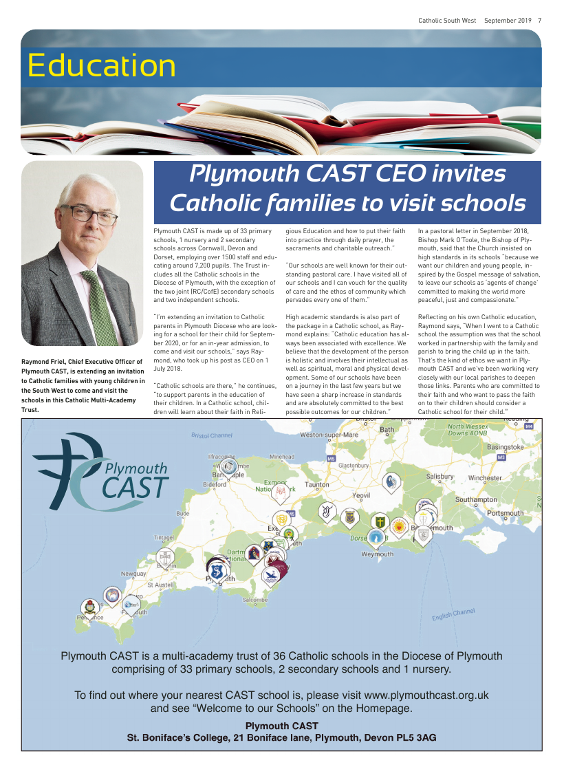 Sept 2019 edition of the Catholic South West - Page 