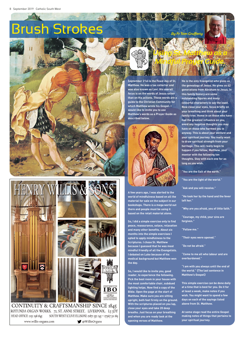 Sept 2019 edition of the Catholic South West - Page 