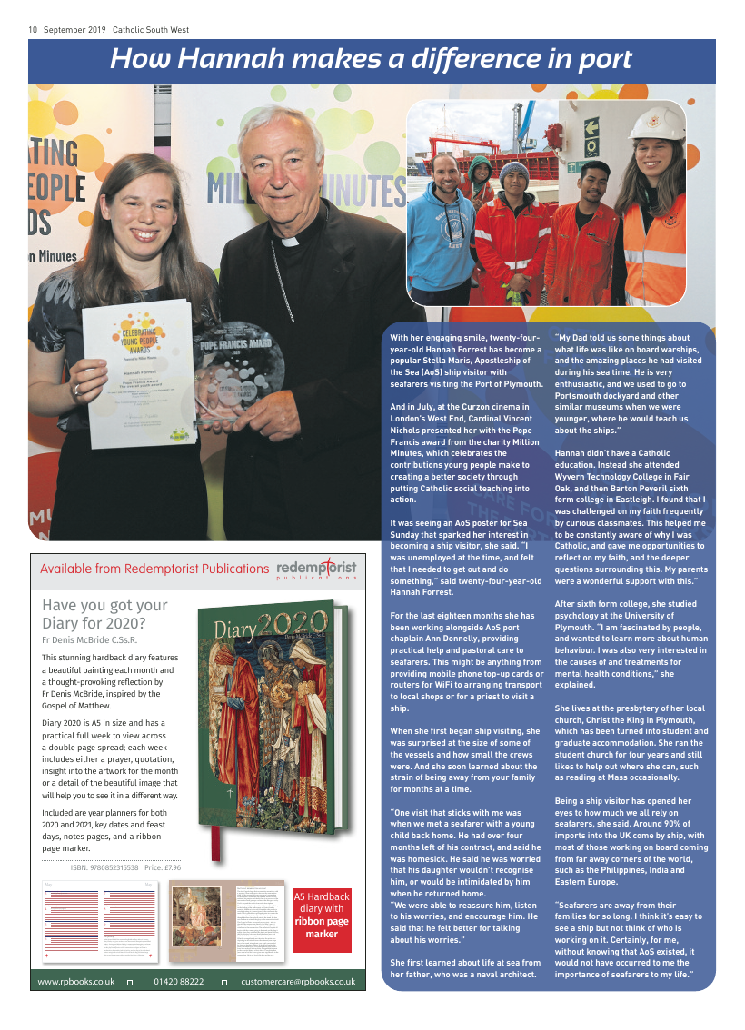 Oct 2019 edition of the Catholic South West - Page 