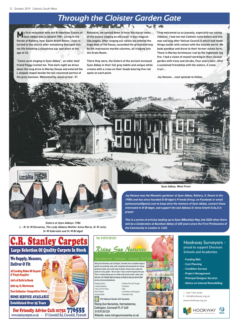 Oct 2019 edition of the Catholic South West - Page 