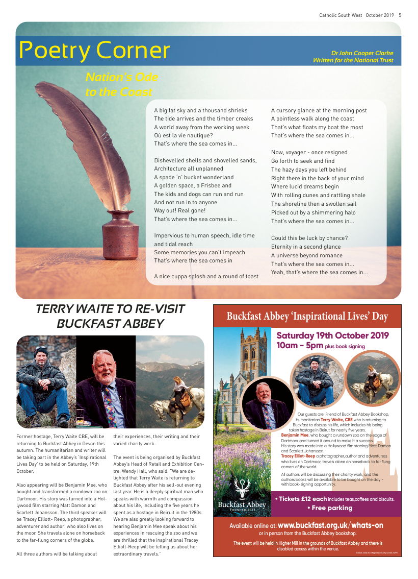 Oct 2019 edition of the Catholic South West - Page 