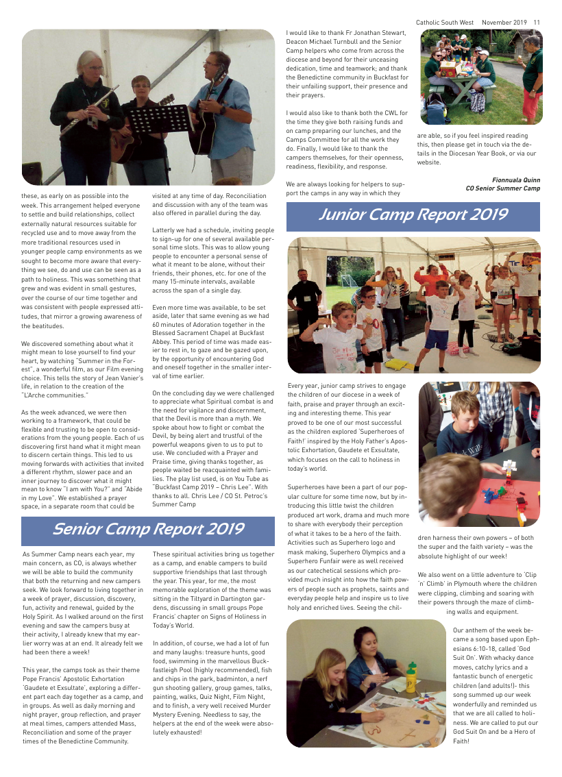 Nov 2019 edition of the Catholic South West - Page 