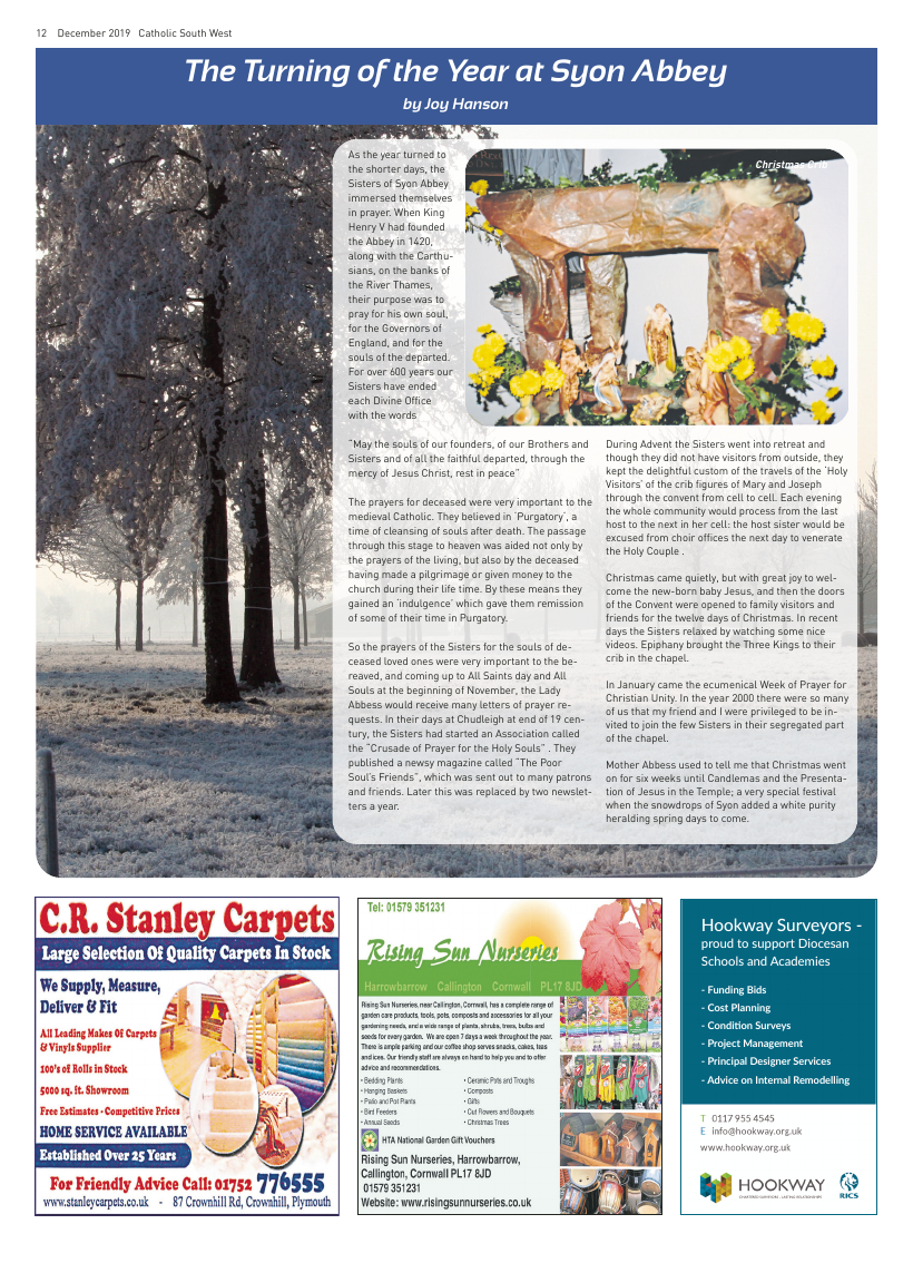 Dec 2019 edition of the Catholic South West - Page 