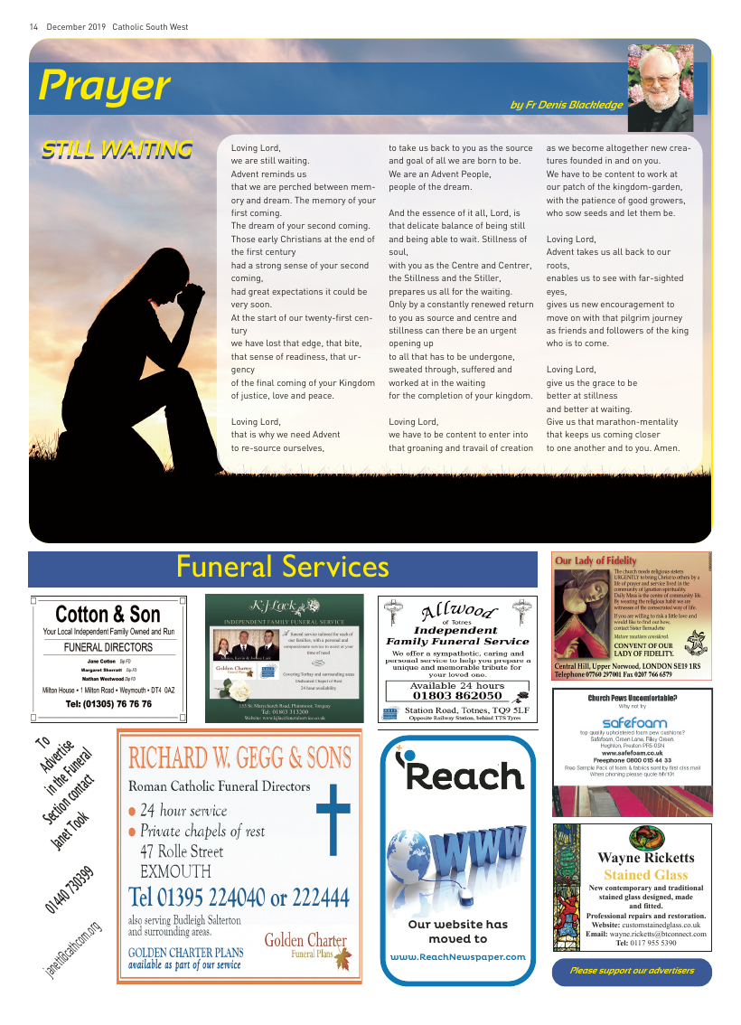 Dec 2019 edition of the Catholic South West - Page 