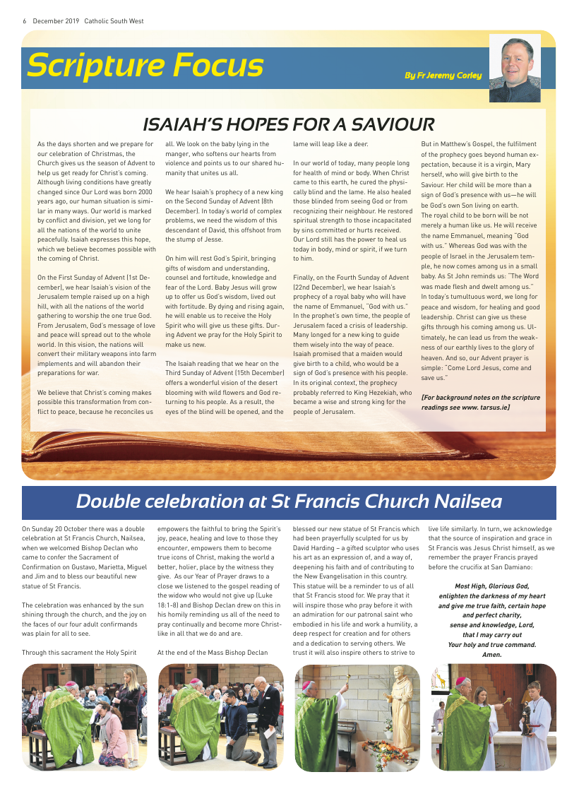 Dec 2019 edition of the Catholic South West - Page 