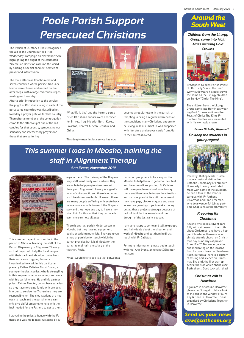 Jan 2020 edition of the Catholic South West