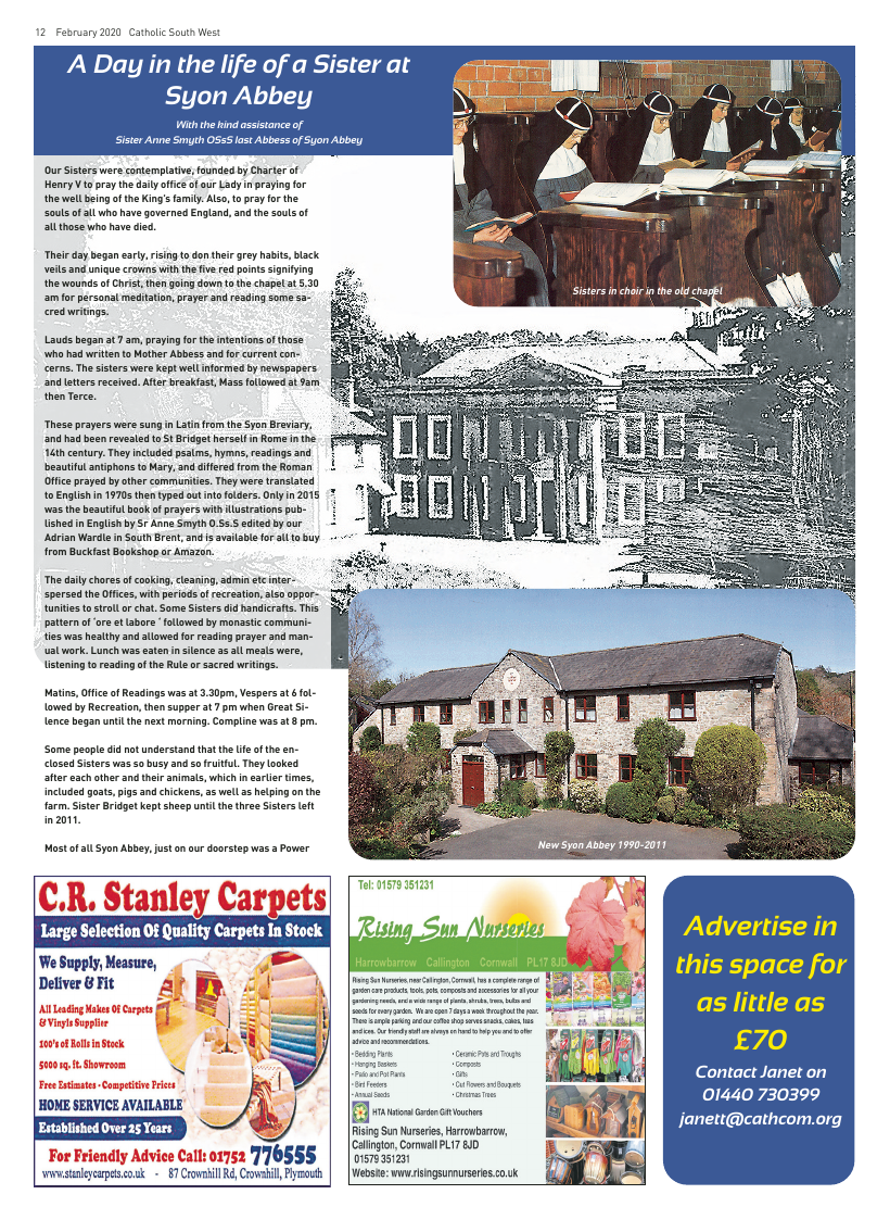 Feb 2020 edition of the Catholic South West