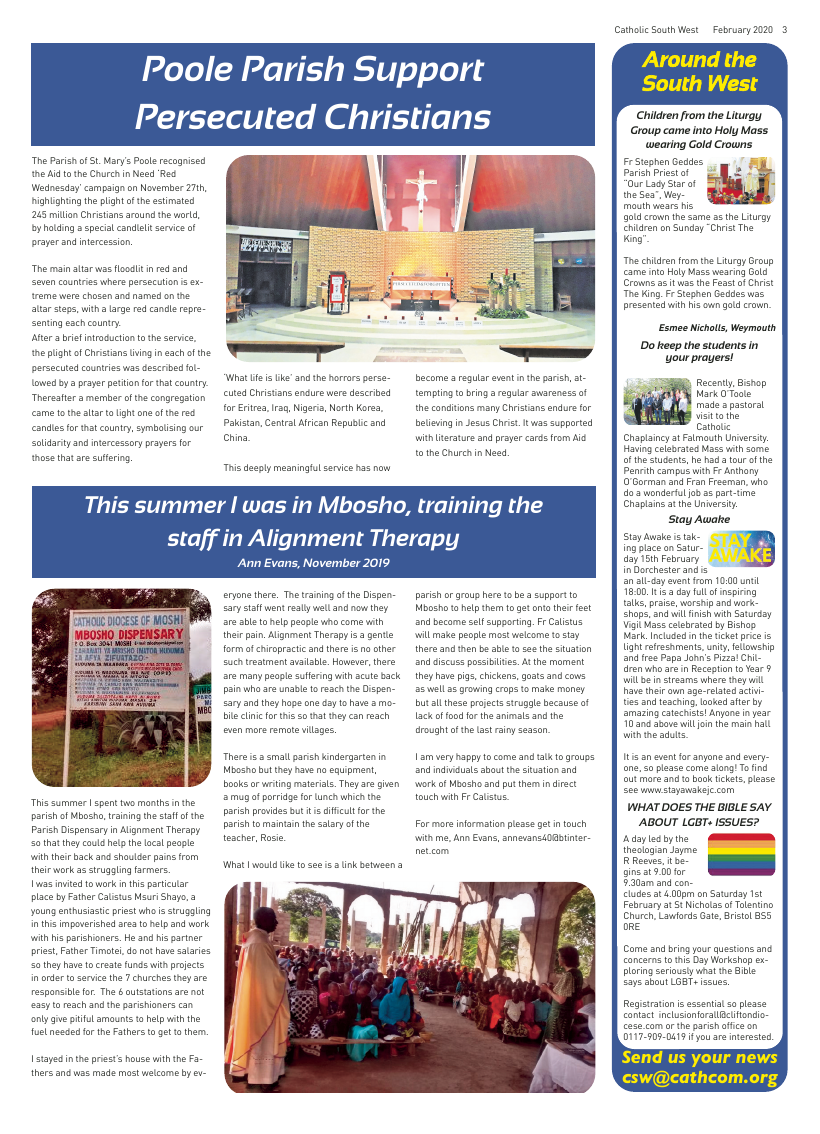 Feb 2020 edition of the Catholic South West