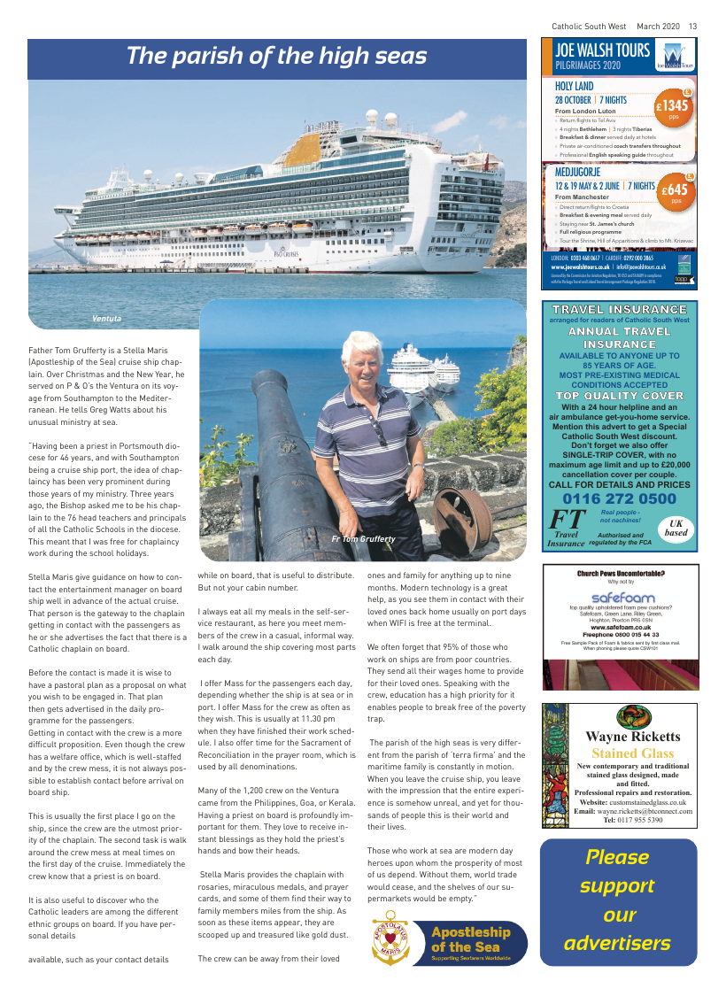Mar 2020 edition of the Catholic South West Mar 2020 edition of the Catholic South West