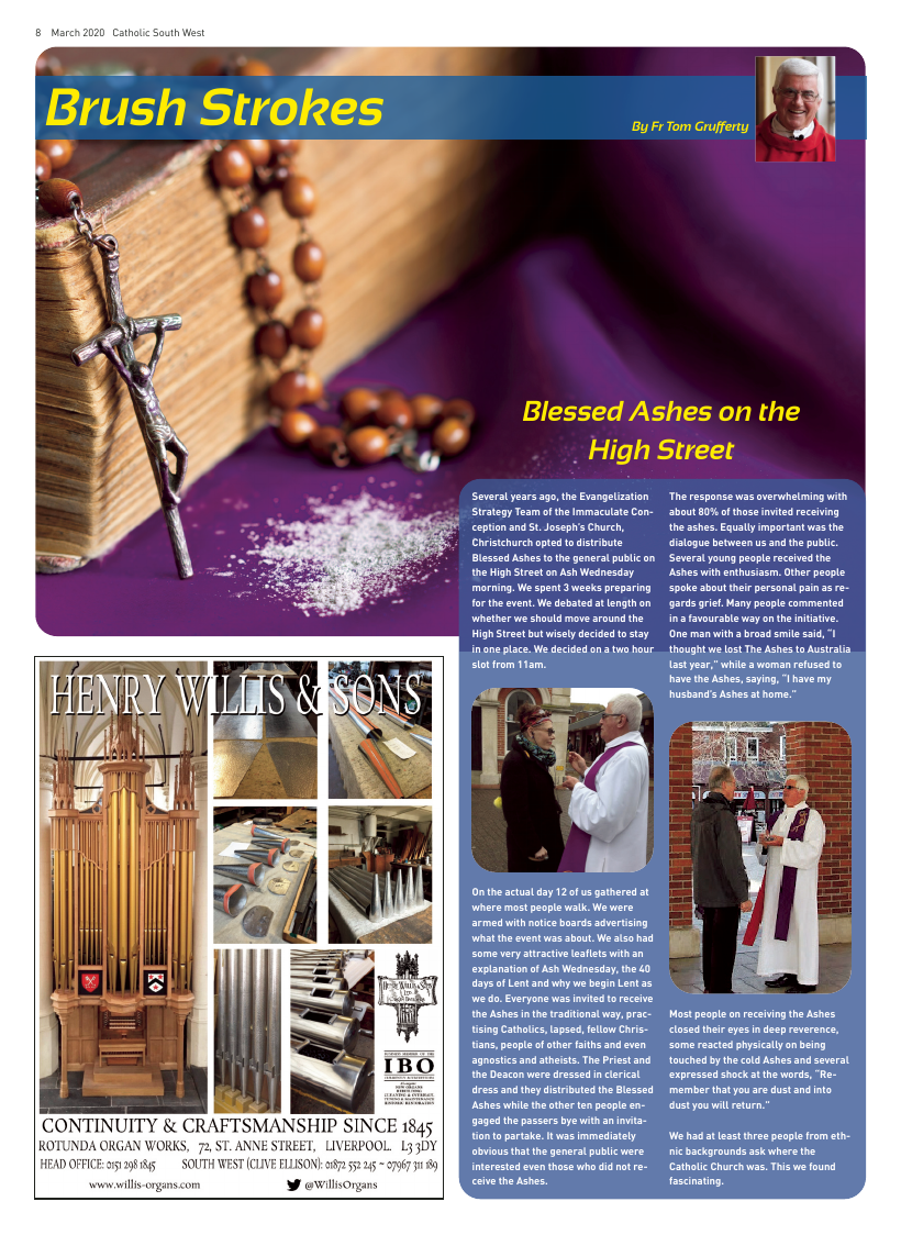 Mar 2020 edition of the Catholic South West Mar 2020 edition of the Catholic South West