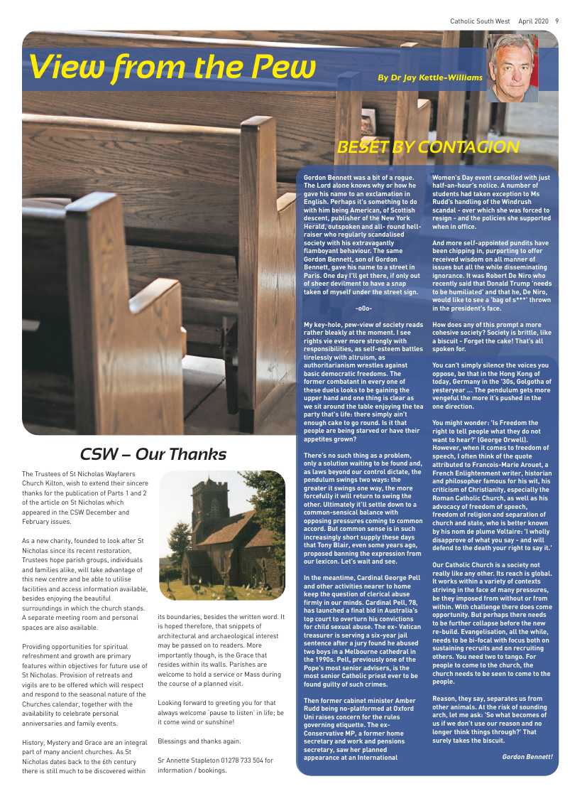 Apr 2020 edition of the Catholic South West