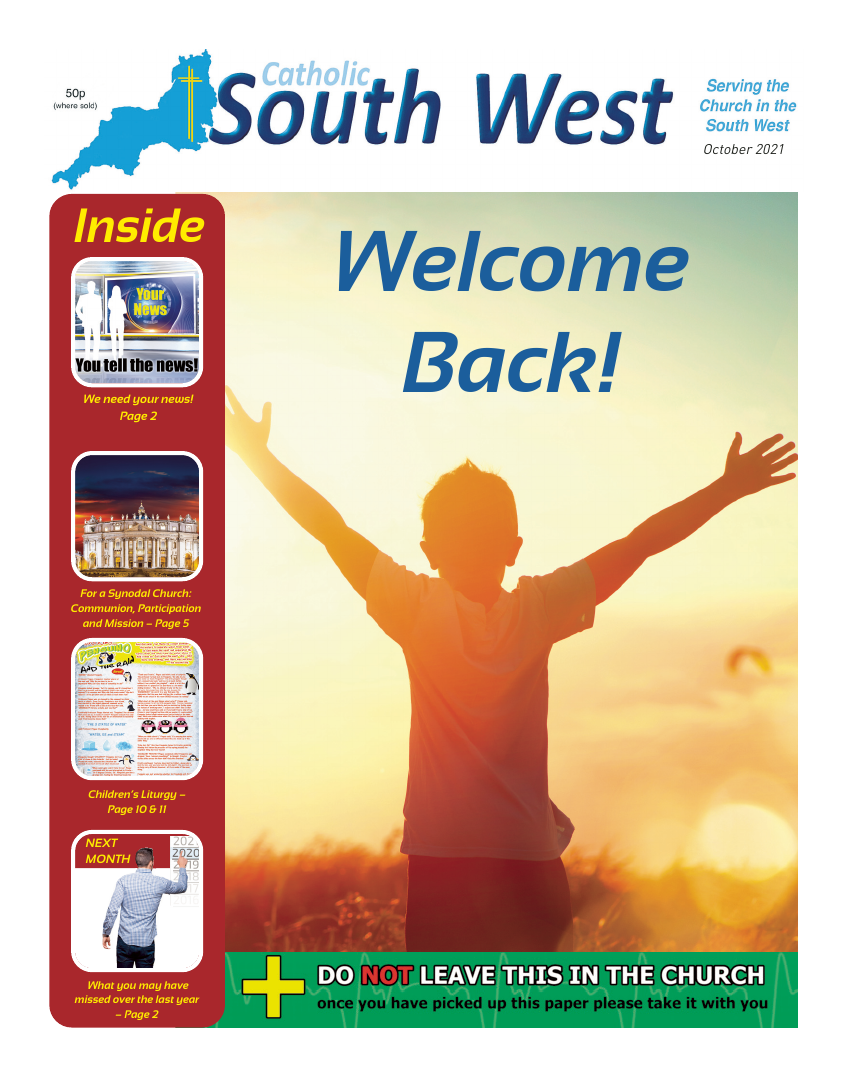 Oct 2021 edition of the Catholic South West Oct 2021 edition of the Catholic South West