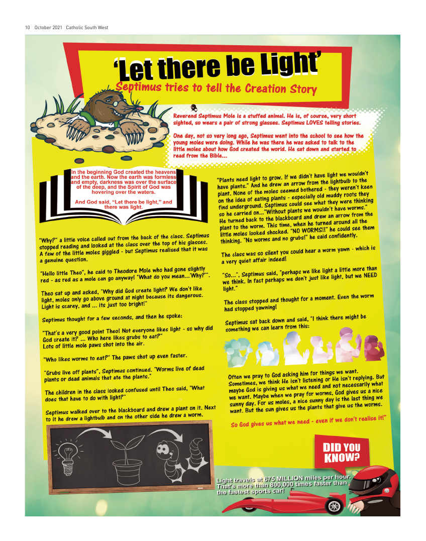 Oct 2021 edition of the Catholic South West Oct 2021 edition of the Catholic South West