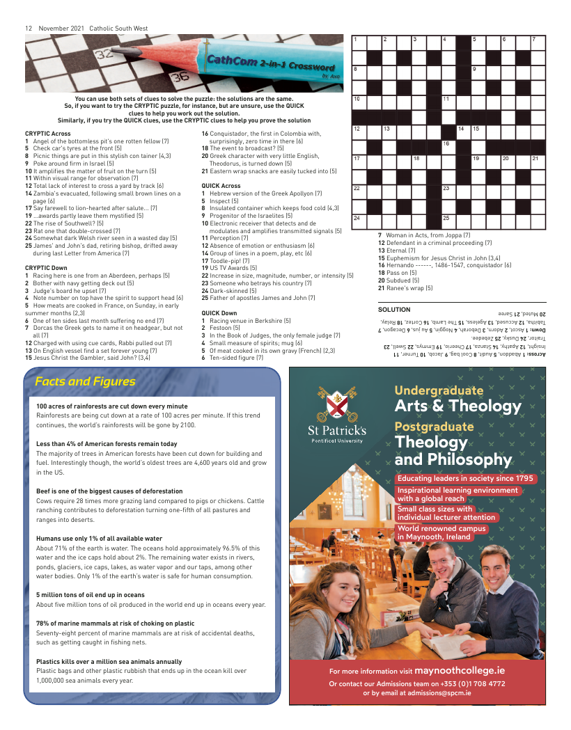 Nov 2021 edition of the Catholic South West