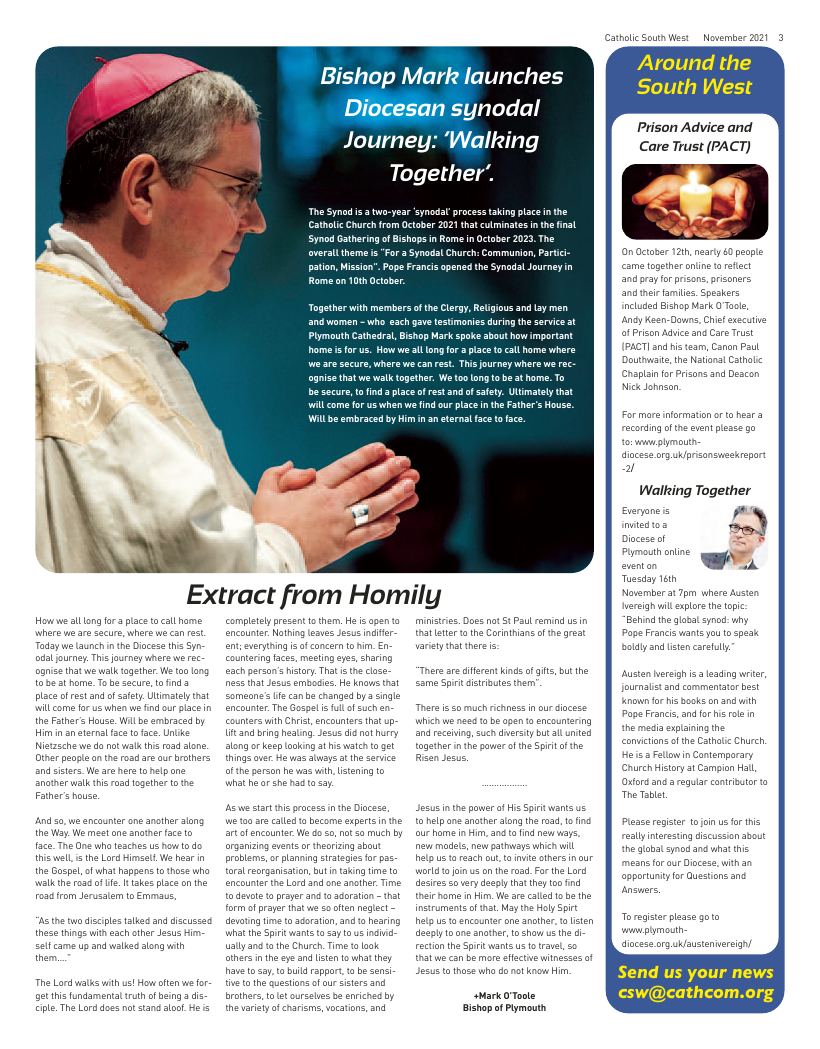 Nov 2021 edition of the Catholic South West