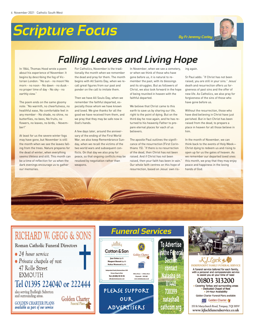 Nov 2021 edition of the Catholic South West