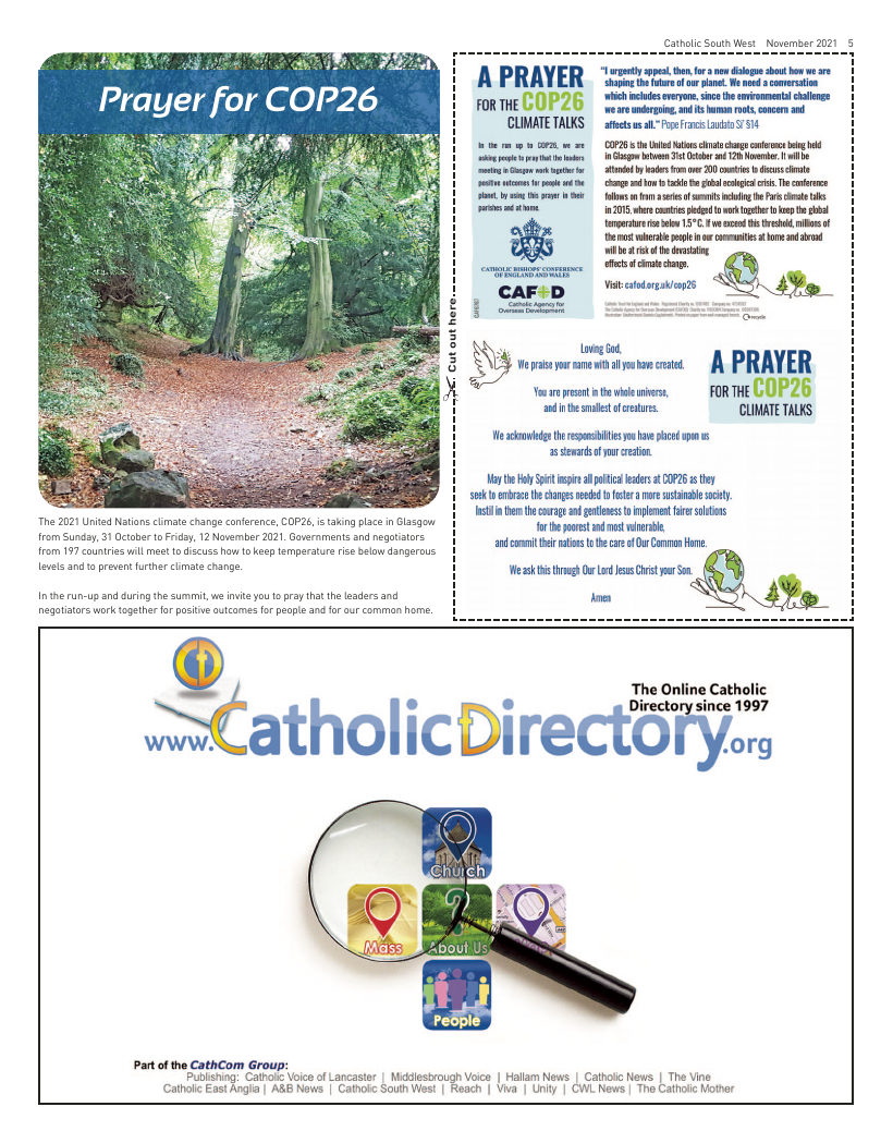 Nov 2021 edition of the Catholic South West