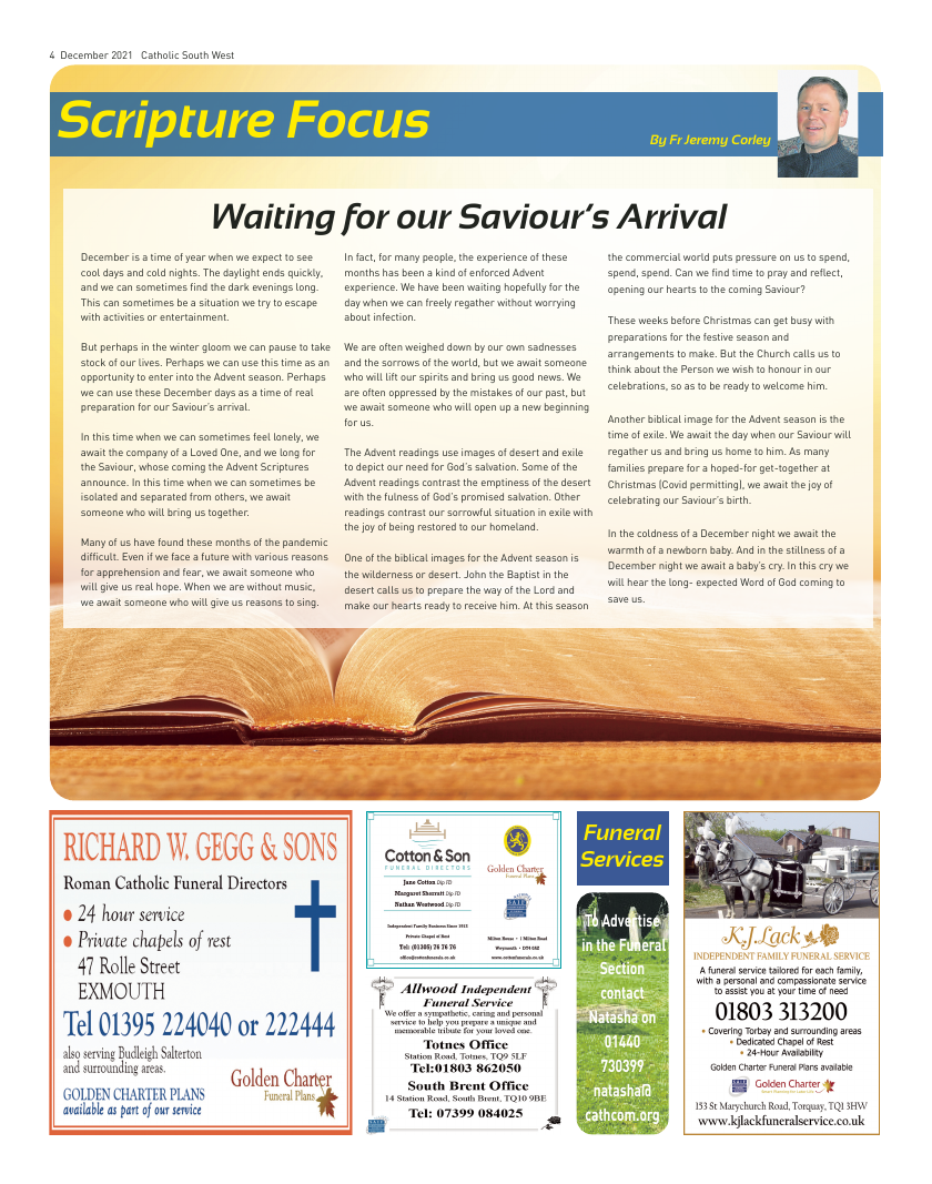 Dec 2021 edition of the Catholic South West