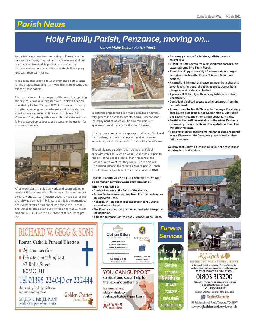 Mar 2022 edition of the Catholic South West