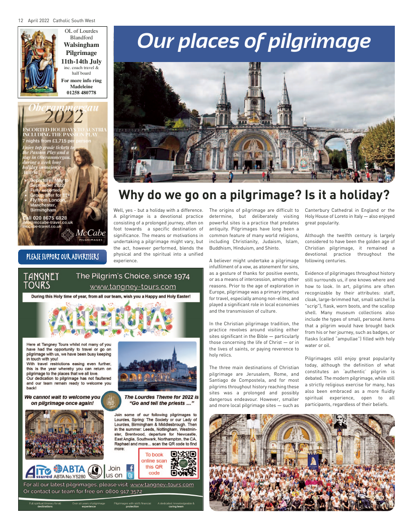 Apr 2022 edition of the Catholic South West