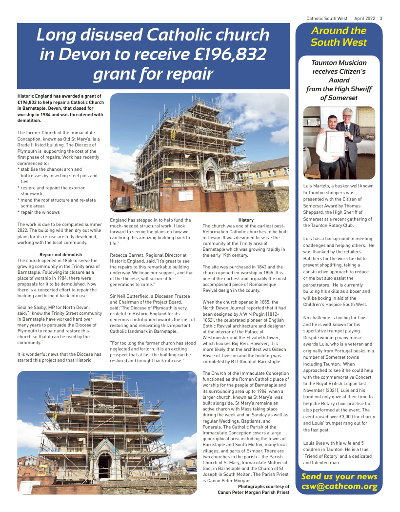 Apr 2022 edition of the Catholic South West