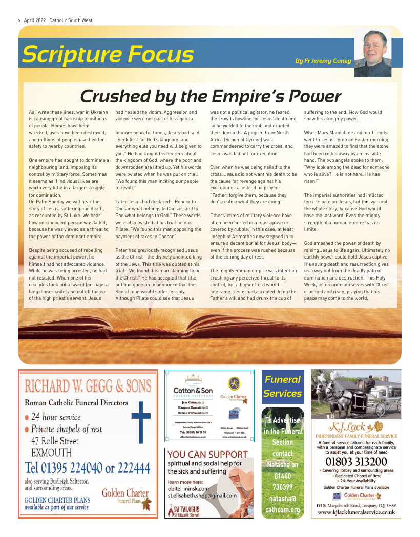 Apr 2022 edition of the Catholic South West