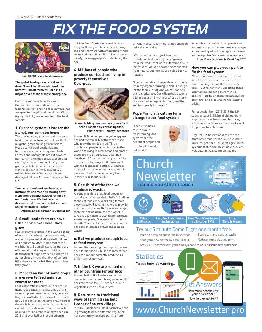 May 2022 edition of the Catholic South West