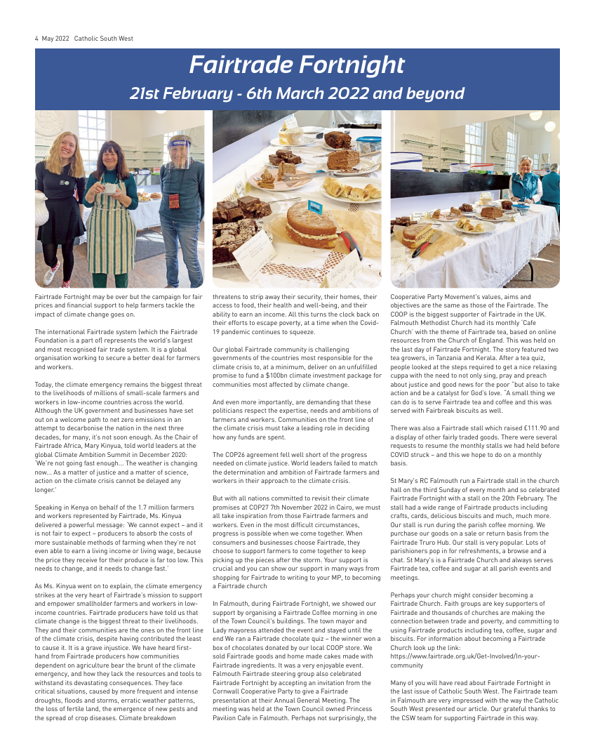 May 2022 edition of the Catholic South West