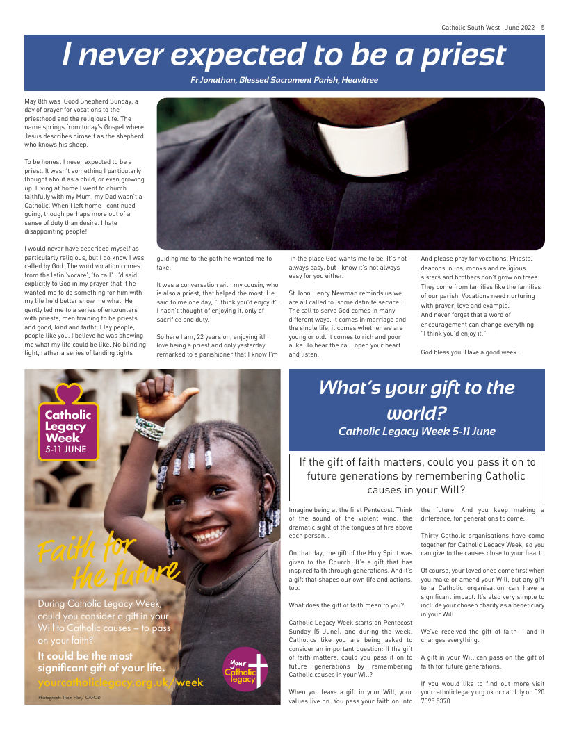 Jun 2022 edition of the Catholic South West