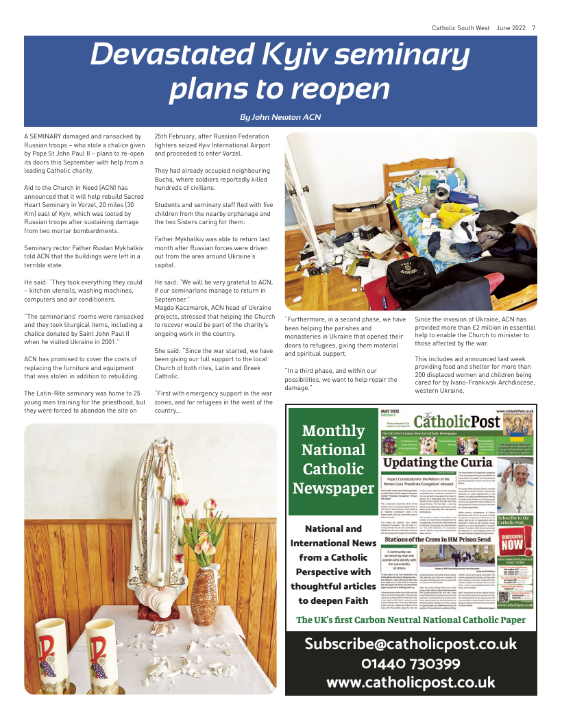 Jun 2022 edition of the Catholic South West