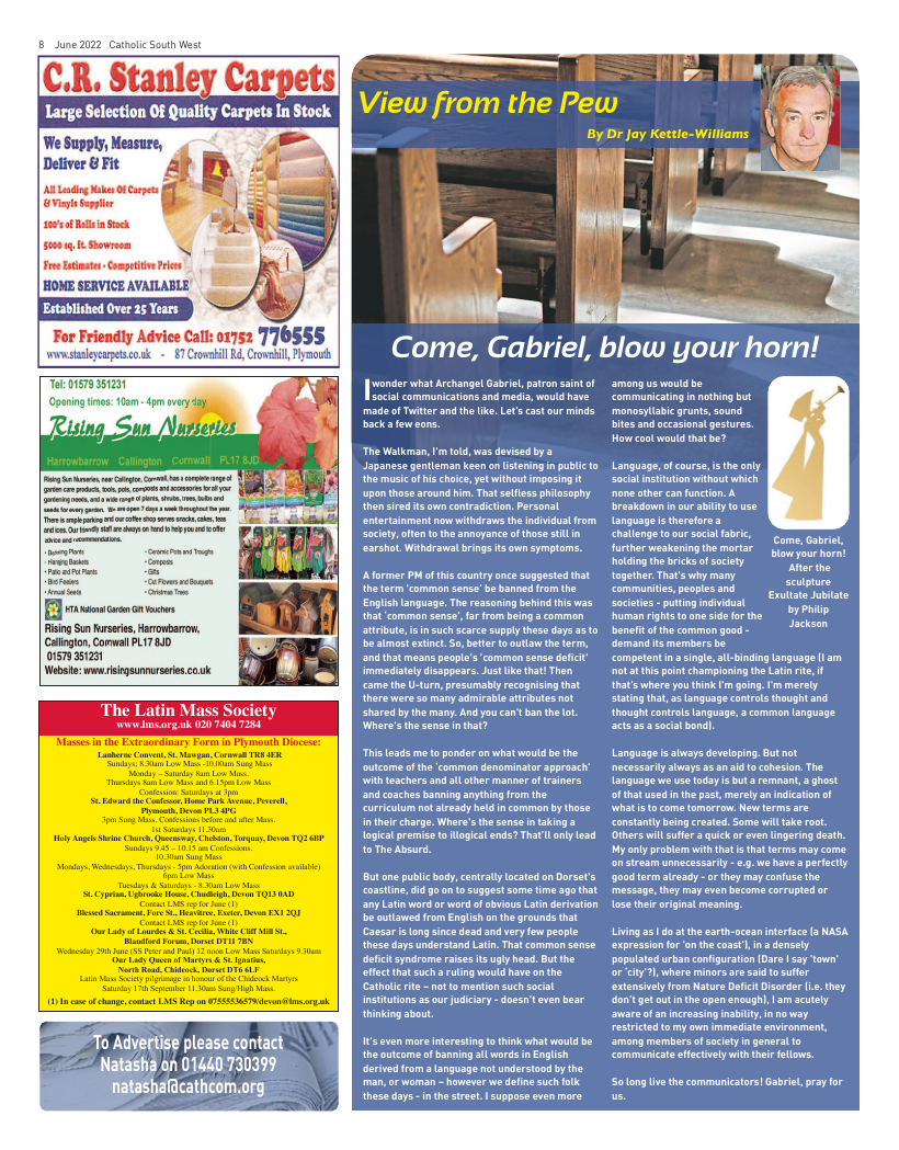 Jun 2022 edition of the Catholic South West