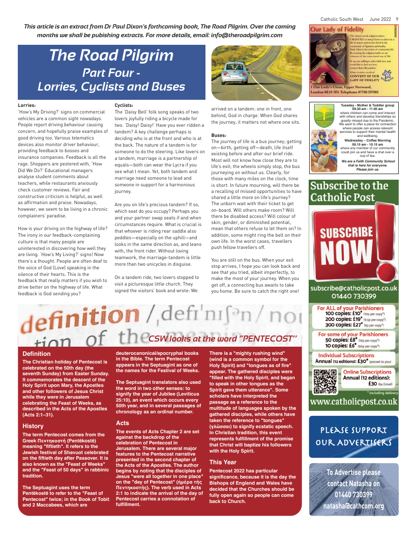 Jun 2022 edition of the Catholic South West