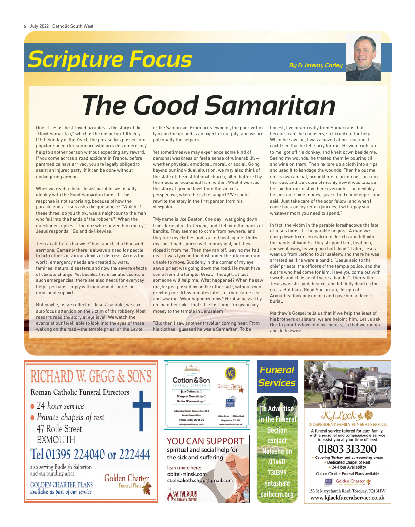 Jul 2022 edition of the Catholic South West