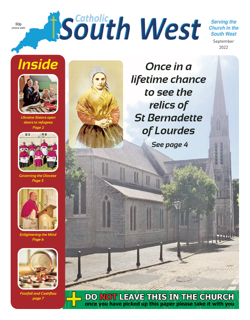 Sept 2022 edition of the Catholic South West