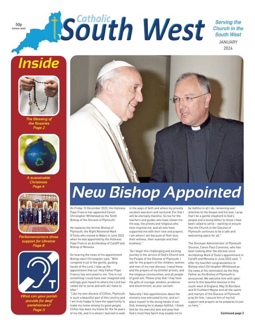 Jan 2024 edition of the Catholic South West