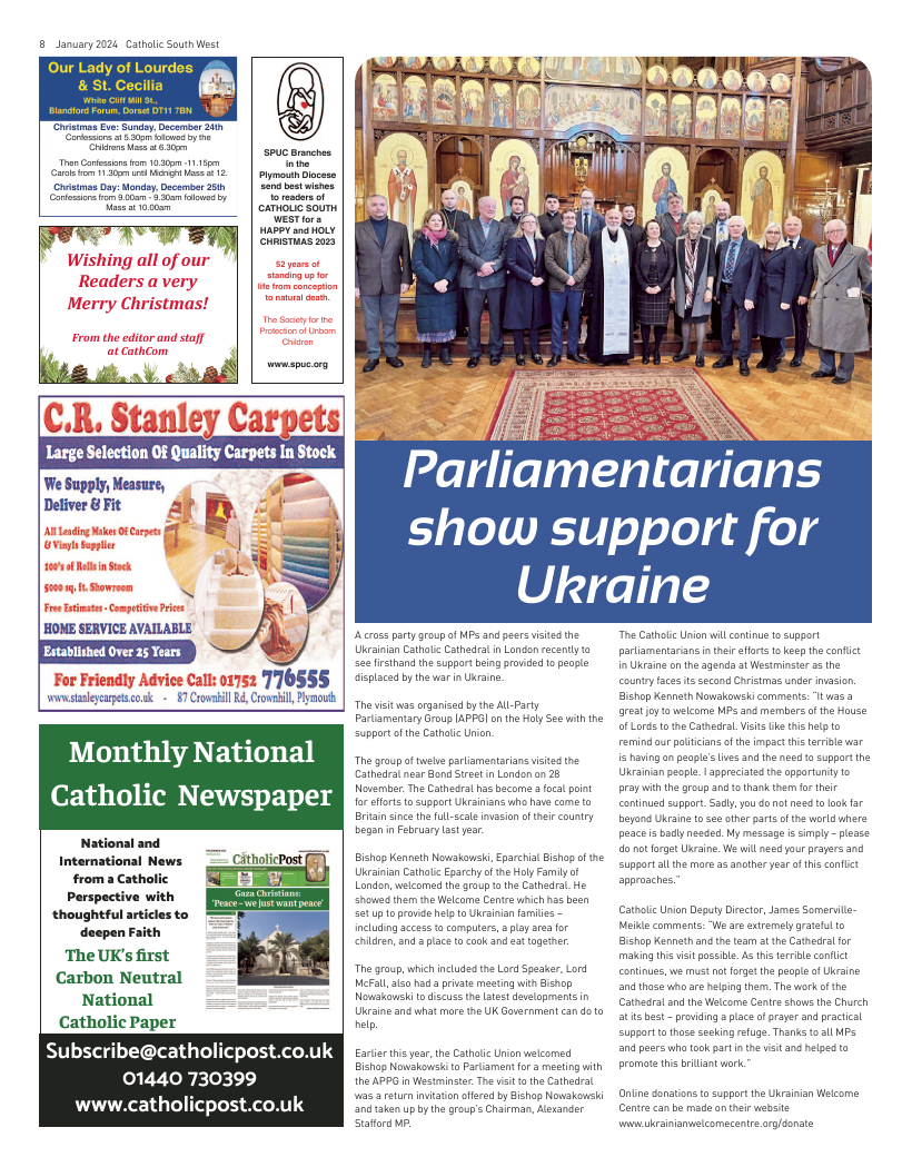 Jan 2024 edition of the Catholic South West