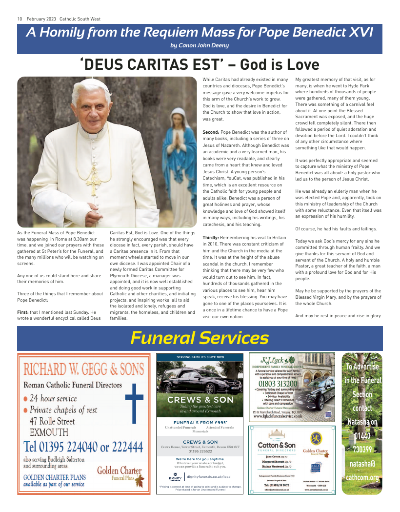 Feb 2023 edition of the Catholic South West