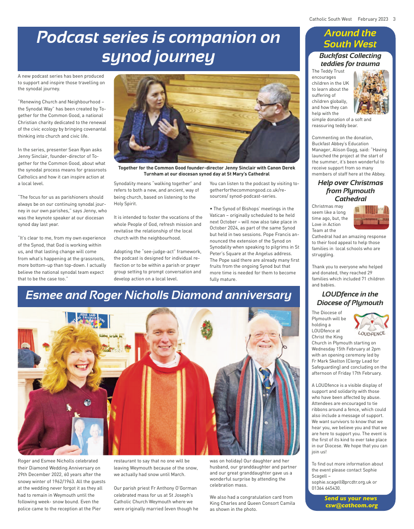 Feb 2023 edition of the Catholic South West
