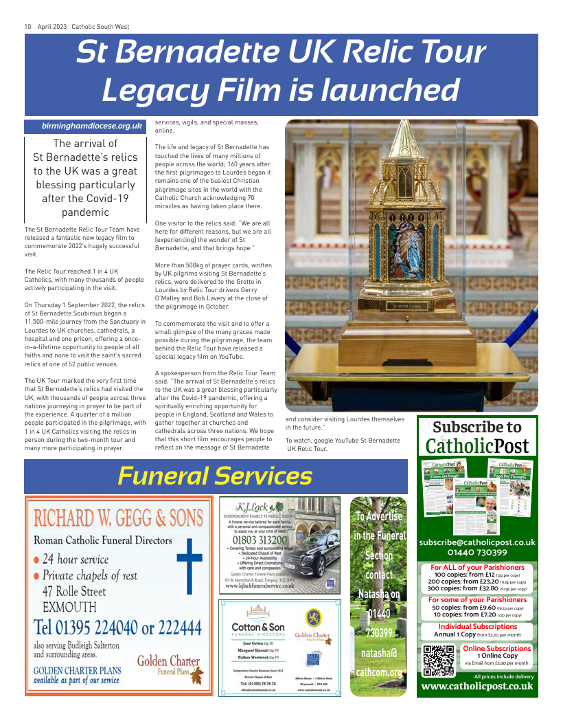 Apr 2023 edition of the Catholic South West