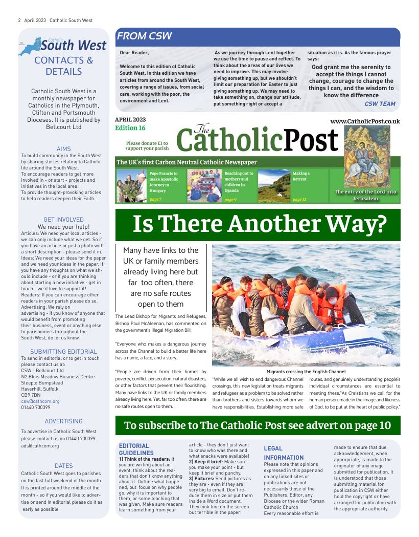 Apr 2023 edition of the Catholic South West