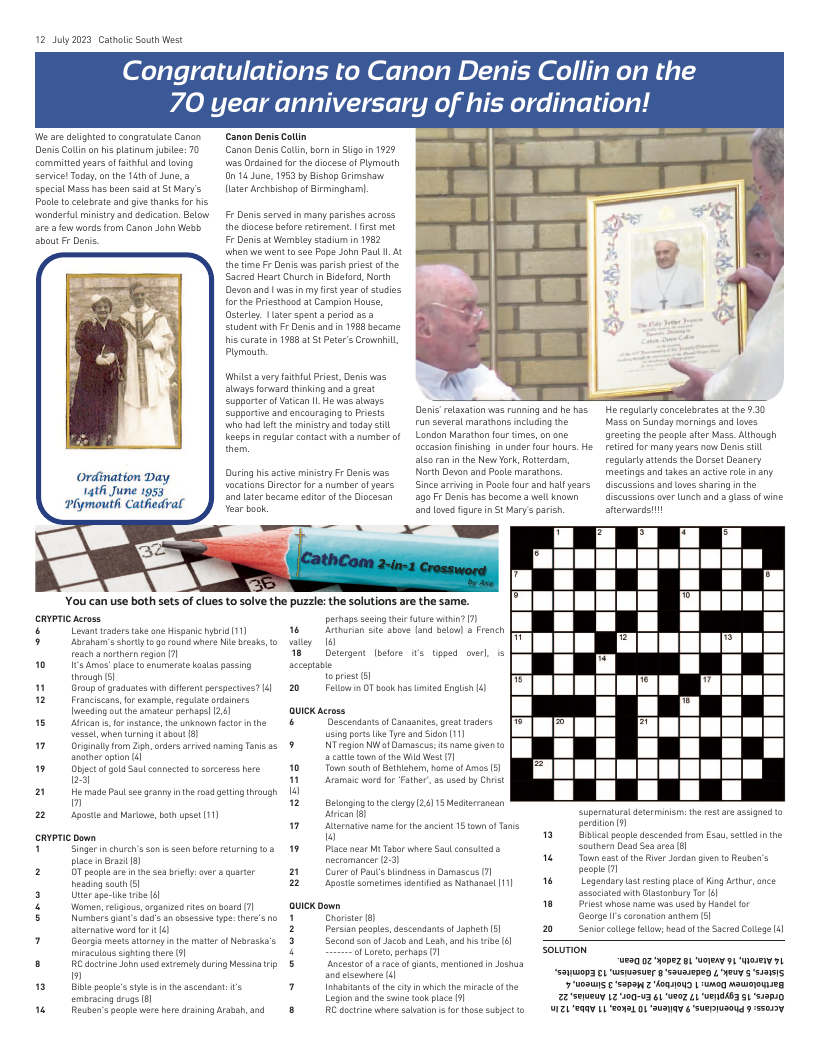 Jul 2023 edition of the Catholic South West