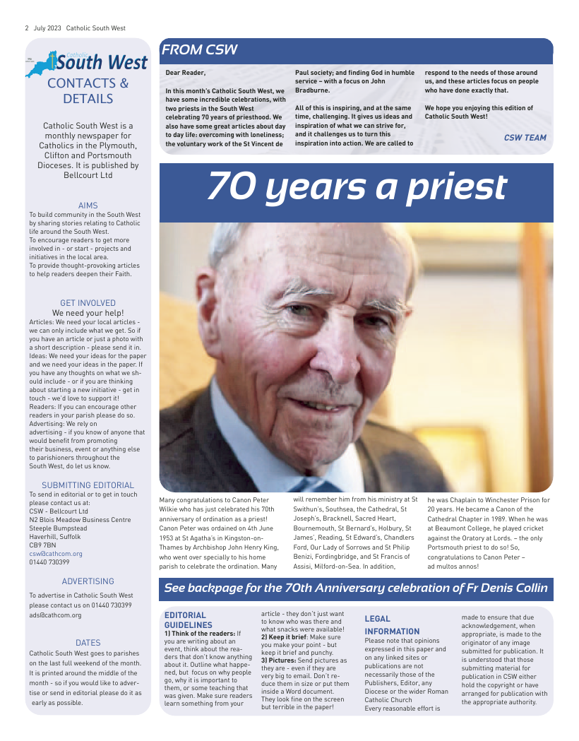 Jul 2023 edition of the Catholic South West