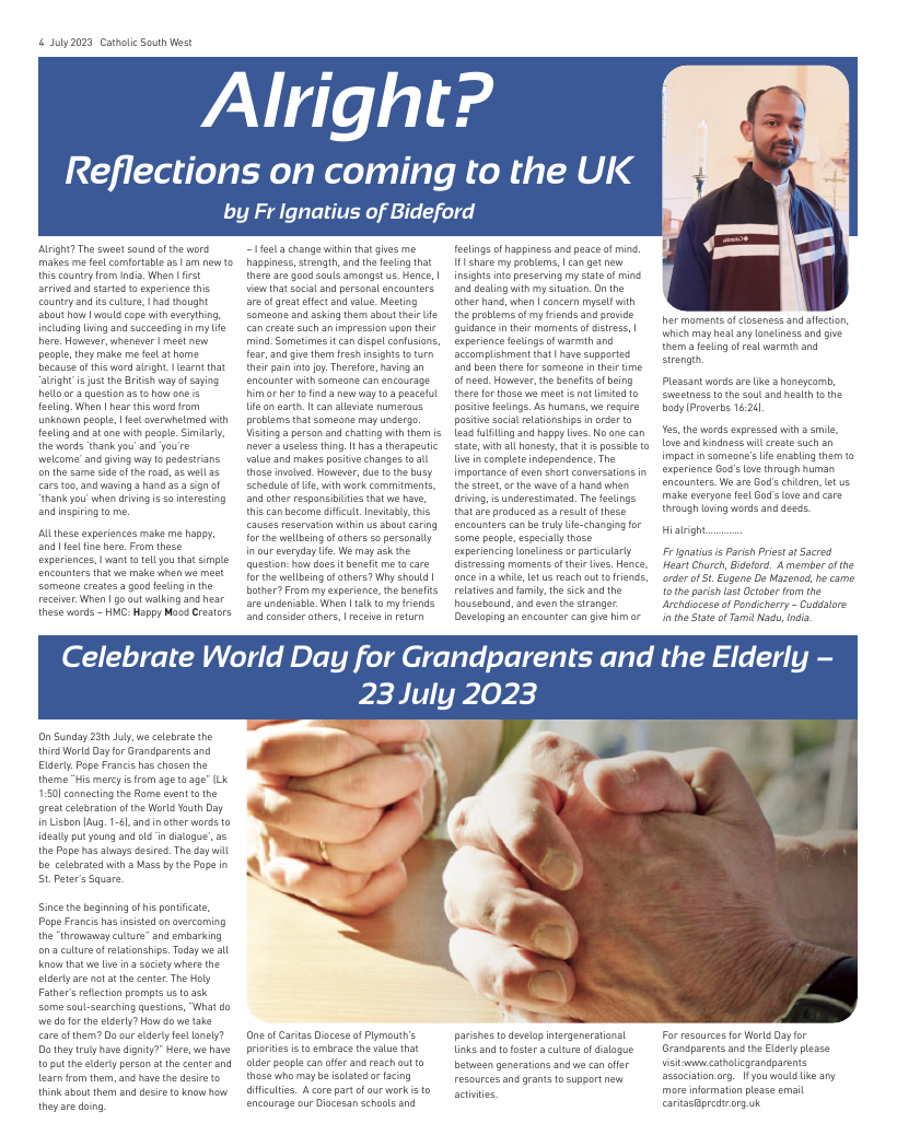 Jul 2023 edition of the Catholic South West