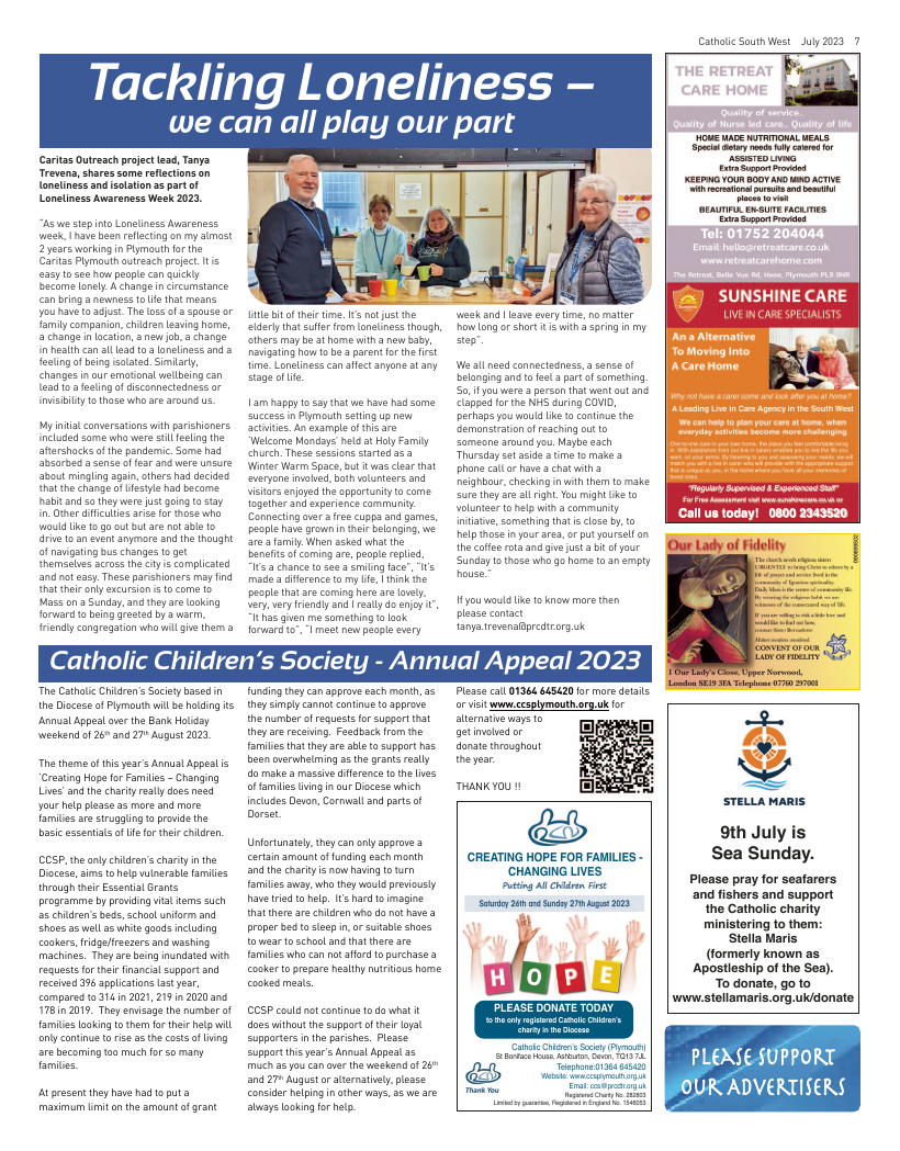 Jul 2023 edition of the Catholic South West