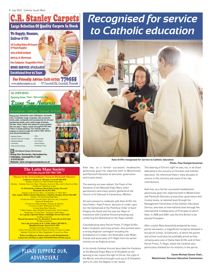 Jul 2023 edition of the Catholic South West