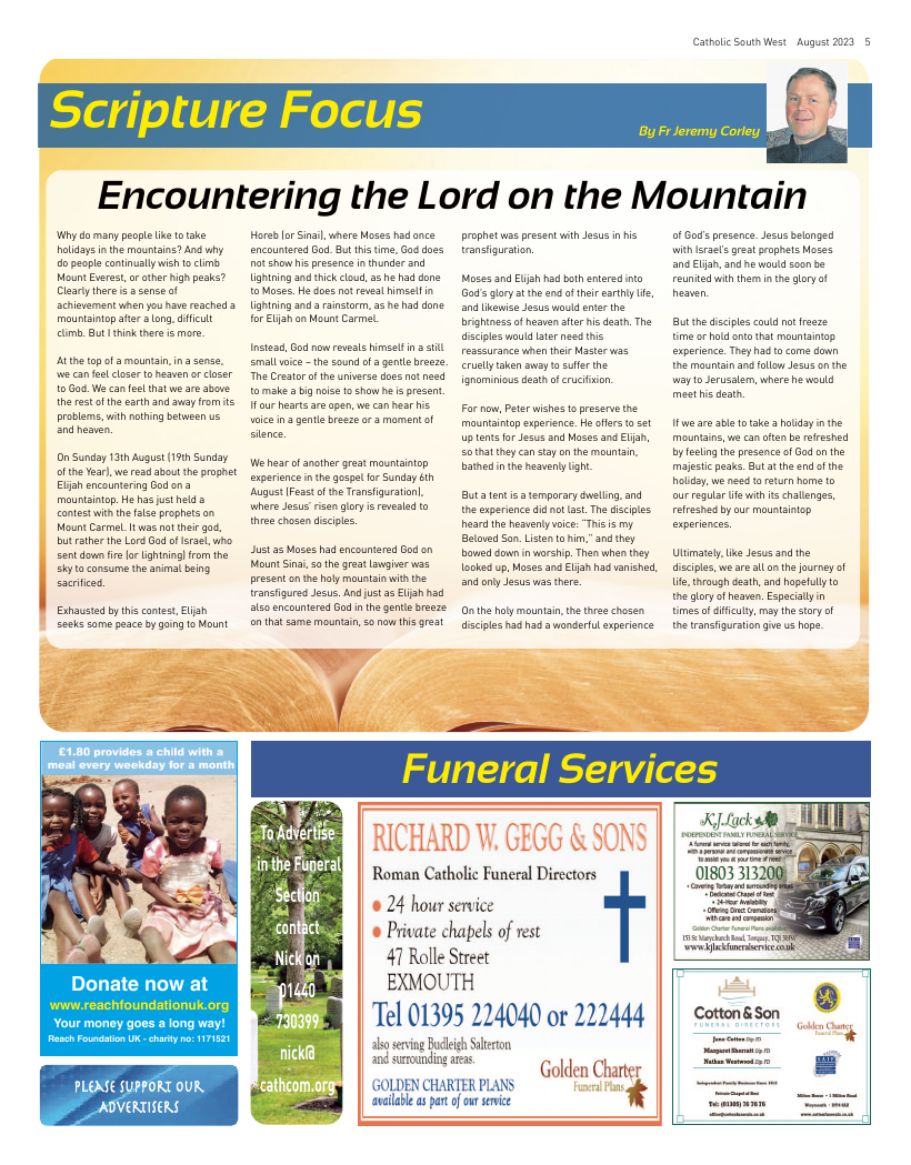 Aug 2023 edition of the Catholic South West
